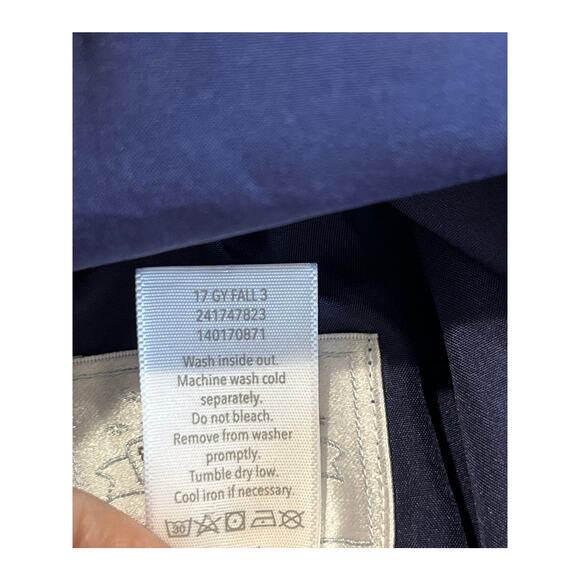 Dressed Up by Gymboree Womens Navy Metallic Silver Skirt Size 12 Length 23" Prep - Picture 9 of 9